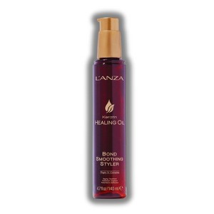 Lanza Keratin Healing Oil Bond Smoothing Styler (4.7 oz) | Heat & UV Protection | Frizz Control, Breakage Prevention & Shine for All Hair Types - 1 of 2