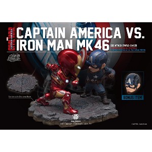 Marvel Captain America: Civil War Captain America vs. Iron Man MK46 Statue (Egg Attack) - 1 of 4