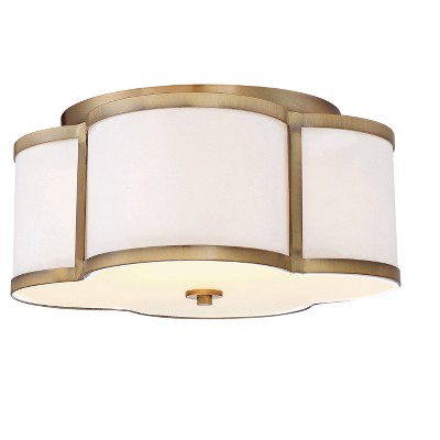 Ceiling Lights Semi-Flush Mount Natural Brass - Aurora Lighting