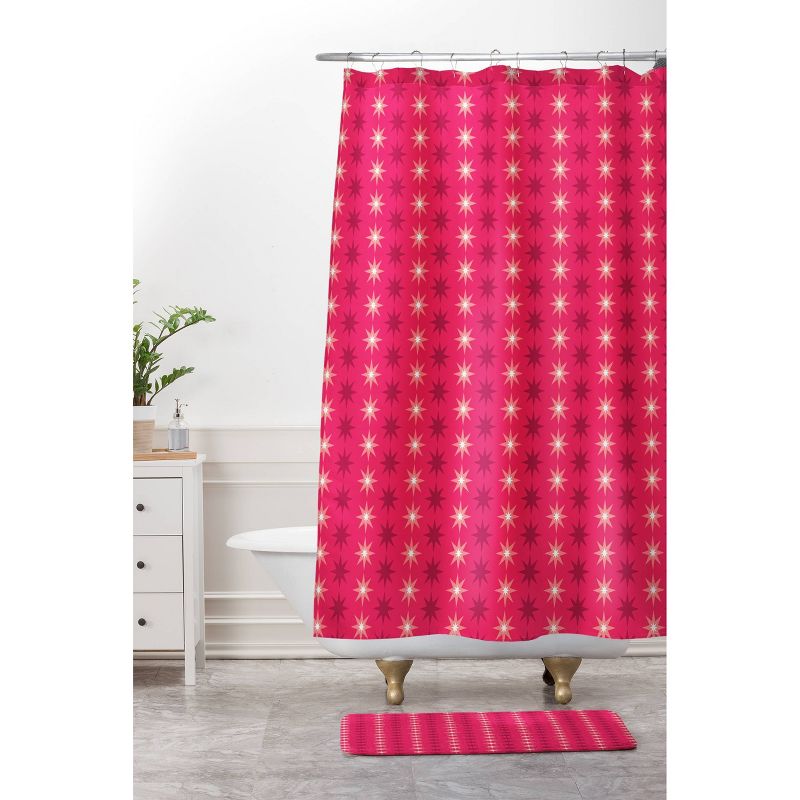 Caroline Okun Fuschia Split Shower Curtain Pink - Deny Designs, 4 of 5