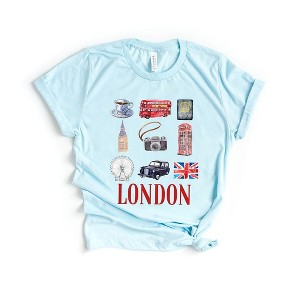 Simply Sage Market Women's London Travel Collage Short Sleeve Graphic Tee - 1 of 4