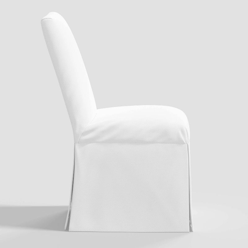 Samy Skirted Slipcover Dining Chair Twill White - Threshold&#8482;, 4 of 9