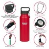 Healthy Human Stainless Steel Water Bottle |(Red Hot, 21 oz/ 621 ML) - 2 of 4