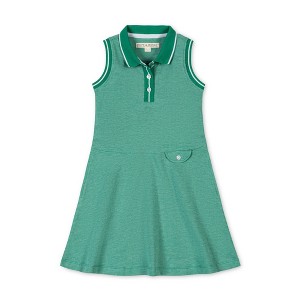 Hope & Henry Girls' Organic Sleeveless Pique Polo Dress, Kelly Green, 3 :  Target