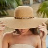 Women's Leopard Print Ribbon Straw Hat - Cupshe - 4 of 4