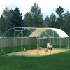 Gulches Large Chicken Coop Metal Chicken Run with Waterproof and Anti-UV Cover,Walk-in Fence Cage Hen House for Outdoor and Yard Farm Use - 3 of 4