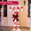 Joyfy 33.6'' Christmas Candy Canes Yard Light Decorations with 50 Pre-Lit LED Lights for Xmas Indoor Outdoor Yard Holiday, Christmas Eve Night Décor - 4 of 4