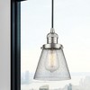Cone - 1 Light Cord Hung Mini Pendant In Industrial Style-8 Inches Tall and 6 Inches Wide - 2 of 2