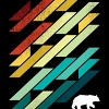 Men's Design By Humans Geometric Nature BEAR By jun_salazar216 T-Shirt - 2 of 2