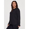 RBX Active Women's Buttery Soft Stretch Jersey Crewneck Long Sleeve Tunic Top with Thumbholes - 3 of 4
