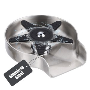 WOWOW Pentagram Fan Blade Sink Glass Rinser for Kitchen Sink in Brushed Nickel - 1 of 4