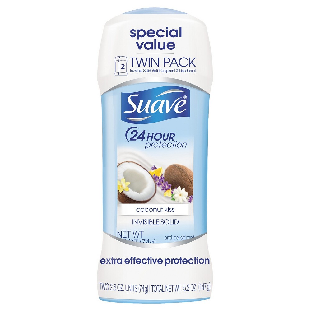 UPC 079400561992 product image for Suave Coconut Kiss Invisible Solid Antiperspirant Deodorant 2.6 oz, Twin Pack | upcitemdb.com