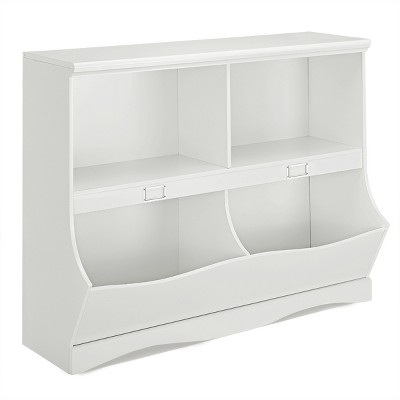 Tangkula Multi-Bin Kids Toy Storage Organizer Toy Display Shelf Bookcase