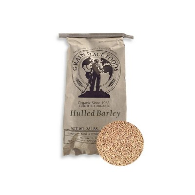 Grain Place Foods Organic Hulled Barley - 25 lb