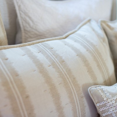 Farren Beige and Off-White Cotton Standard Sham