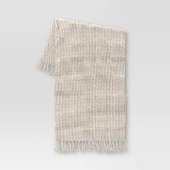 Basketweave Heathered Throw Blanket - Threshold™