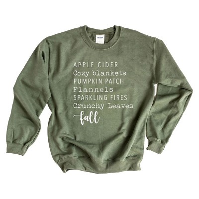 Simply Sage Market Women's Graphic Sweatshirt Fall Words