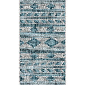 Courtyard CY8529 UV & Stain Resistant Non-Shedding Power Loomed Indoor/Outdoor Rugs - Safavieh - 1 of 3