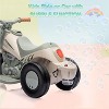 Ride-On Bubble Motorcycle for Kids, 6V Electric 3-Wheel Toy with Light, Music & Bubble Maker - 2 of 4