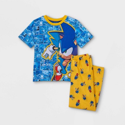 Boys' Sonic the Hedgehog 2pc Pajama Set - Yellow XL