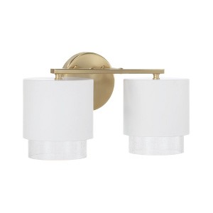 Capital Lighting Weller 2 - Light Vanity in  Matte Brass/White - 1 of 1