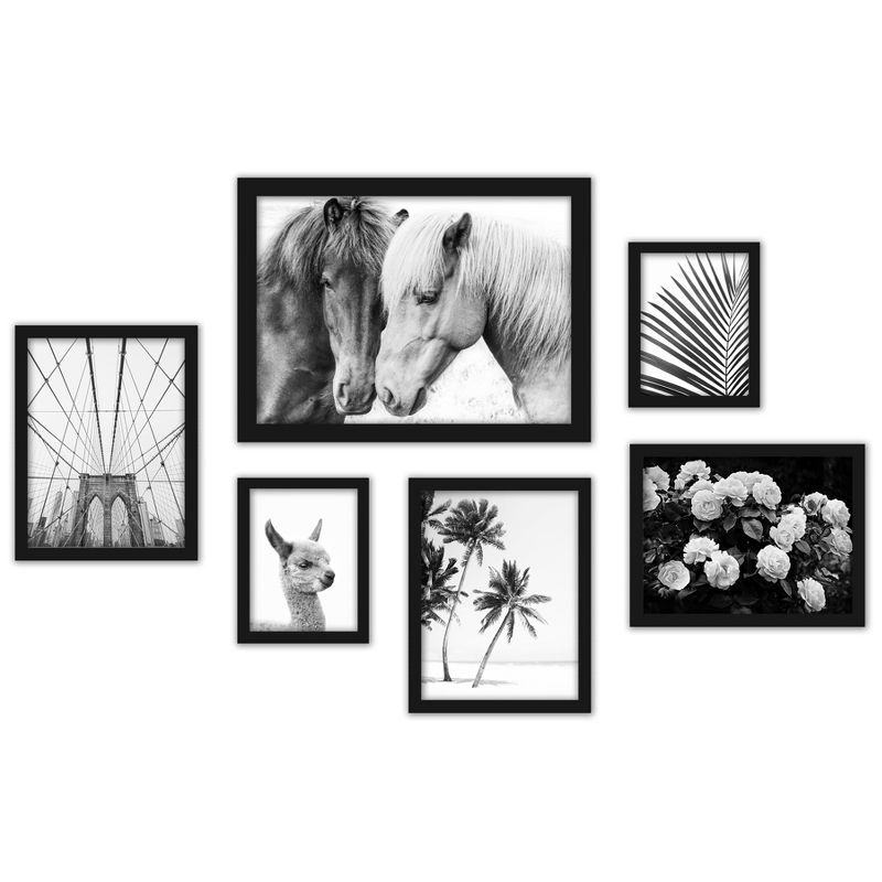 Americanflat Animal Vintage (Set Of 6) Framed Prints Gallery Wall Art Set Black & White Photography3 By Sisi And Seb, 3 of 6