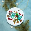Up to Snow Good Cute Christmas Ornament with Snowman and Festive Colors| OrnamentallyYou - 4 of 4