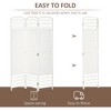 3 Panel Folding Room Divider Portable Privacy Screen Wave Fiber Room Partition for Home Office - 4 of 4