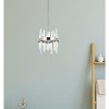 Elegant Lighting Serena 10 inch crystal round pendant in black - 2 of 4