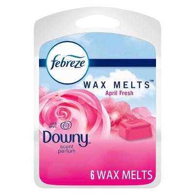 Febreze Odor-Eliminating Wax Melts Air Freshener Refills with Downy Scent - April Fresh - 6ct