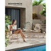 Patio Furniture Set 3 Pieces, Garden Bistro Set, Acapulco Chairs, Outdoor Seating, Side Table and 2 Chairs - 2 of 4