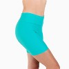 Calypsa Women's Plus Size Chlorine Resistant High Waisted Mid-Thigh Swim Shorts - 3 of 4