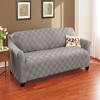 Collections Etc Double Diamond Form Fit Stretch Furniture Slipcover - 2 of 3