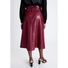 Jessica London Faux Leather Midi Skirt - 3 of 4