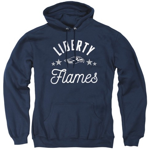 Campus Lab Liberty University Official Flames Adult Pull over Hoodie navy 2x large Target