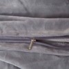 Plush Shaggy Duvet Cover Set, Queen Size, Set of 3, Grey, Luxury Soft Bedding - 3 of 4