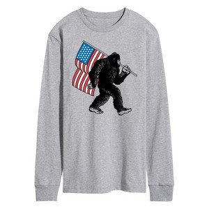Men's - Instant Message - Sasquatch USA Long Sleeve Graphic T-Shirt - 1 of 4