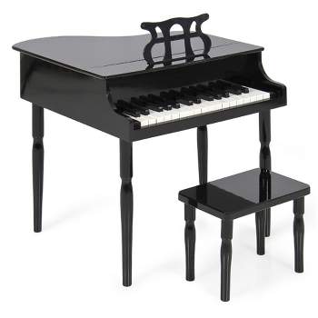 Best Choice Products Kids Classic 30-Key Mini Piano w/ Lid, Bench, Folding Music Rack, Song Book, Stickers