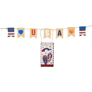 Northlight USA Summer Fun Welcome Patriotic Hanging Wall Decoration - 30.5" - 1 of 4