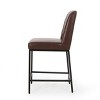 Set of 2 Modern Upholstered PU Leather Counter Height Barstools-Christopher Knight Home - 3 of 4