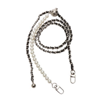 silver tone, black