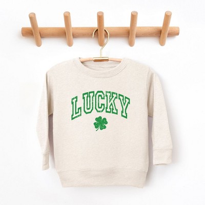 The Juniper Shop Lucky Clover Distressed Youth Ultra-Soft Graphic Sweatshirt