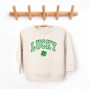 The Juniper Shop Lucky Clover Distressed Toddler Graphic Sweatshirt - 1 of 3