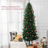 TopComfy Christmas Tree Stand 8ft Slim Fir Artificial Tree with Realistic Branch Tips, Green, 43.3"*43.3"*94.5" - 2 of 4