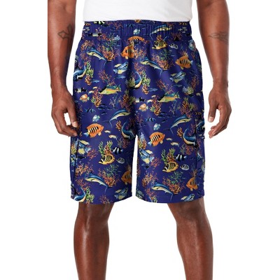 KingSize Men's Big & Tall 8" Flex Cargo Swim Trunks
