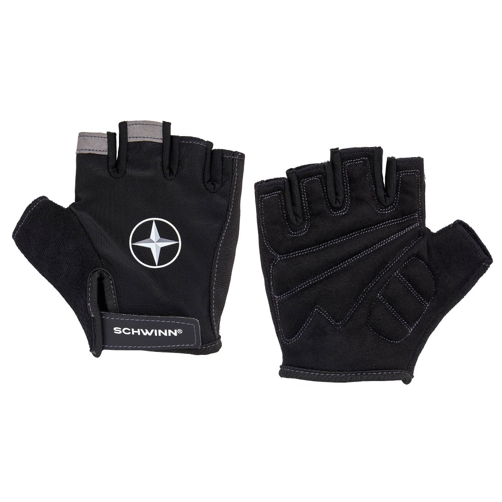 Photos - Accessories Schwinn Bike Half-Finger Gloves L/XL - Black 