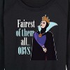 Women's - Disney Princess - Fairest of Them all Obvs Lightweight French Terry Wide Neck Long Sleeve Shirt - 2 of 4