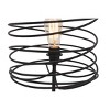 Metal Accent Lamp with Ring Shade Black - Olivia & May: Industrial Nightstand Lighting, No Assembly Required - 4 of 4