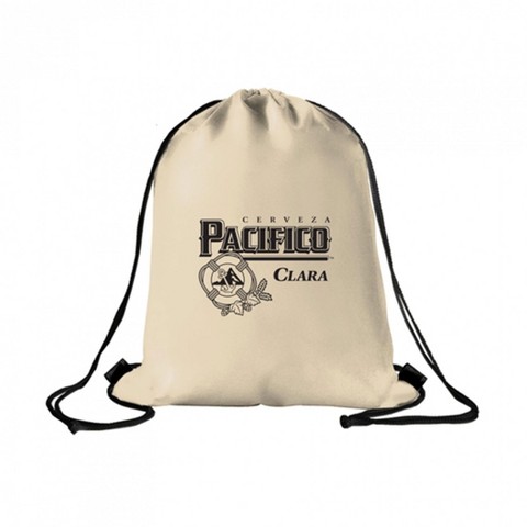 Pacifico Cerveza Natural Cotton Cinch Bag with Drawstring