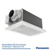 Panasonic WhisperWarm Ceiling Mount Bathroom Exhaust Fan with Heater, 50-80-110 CFM, FV-0511VH1 - 2 of 4